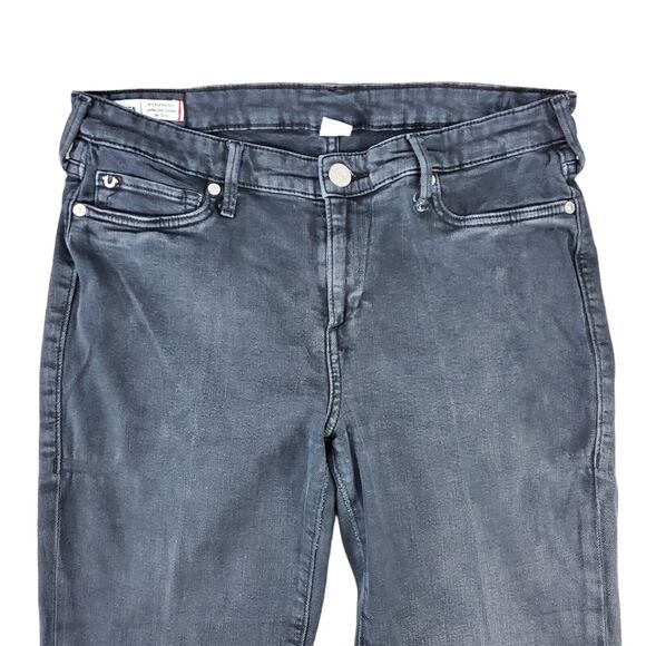 TRUE RELIGION Jeans BECCA Womens 31 Black Mid Rise Casual Designer Denim Outdoor - Picture 5 of 12